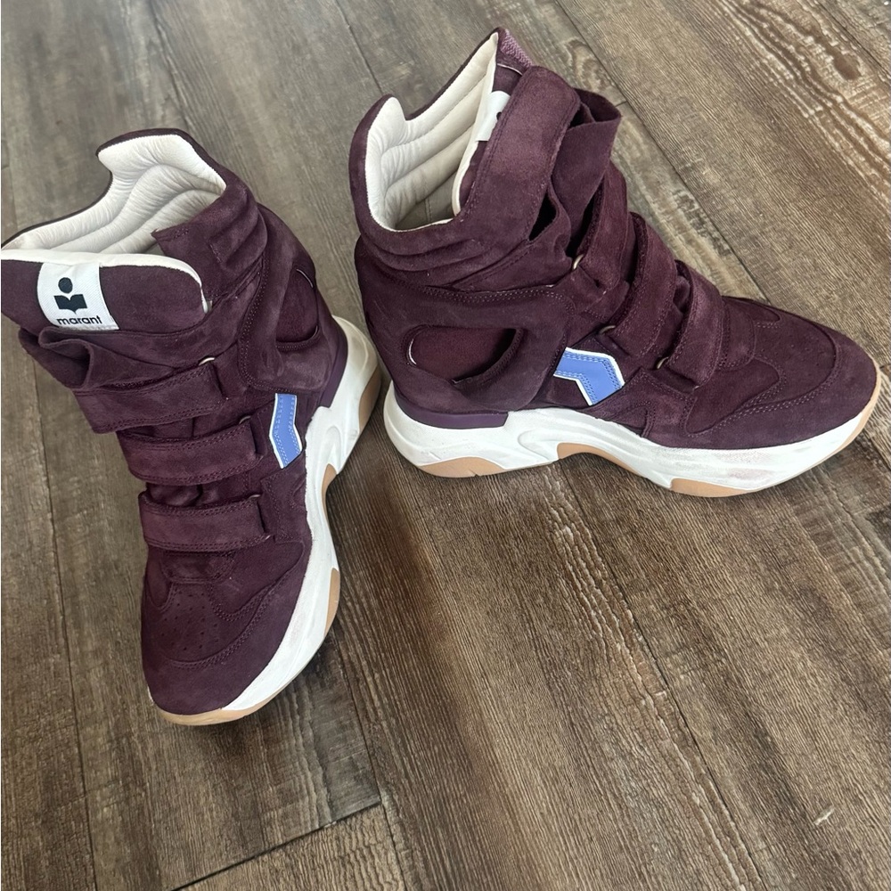 Isabel Marant Plum High-Top Sneakers